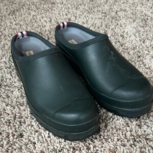 Hunter Forest Green Clogs